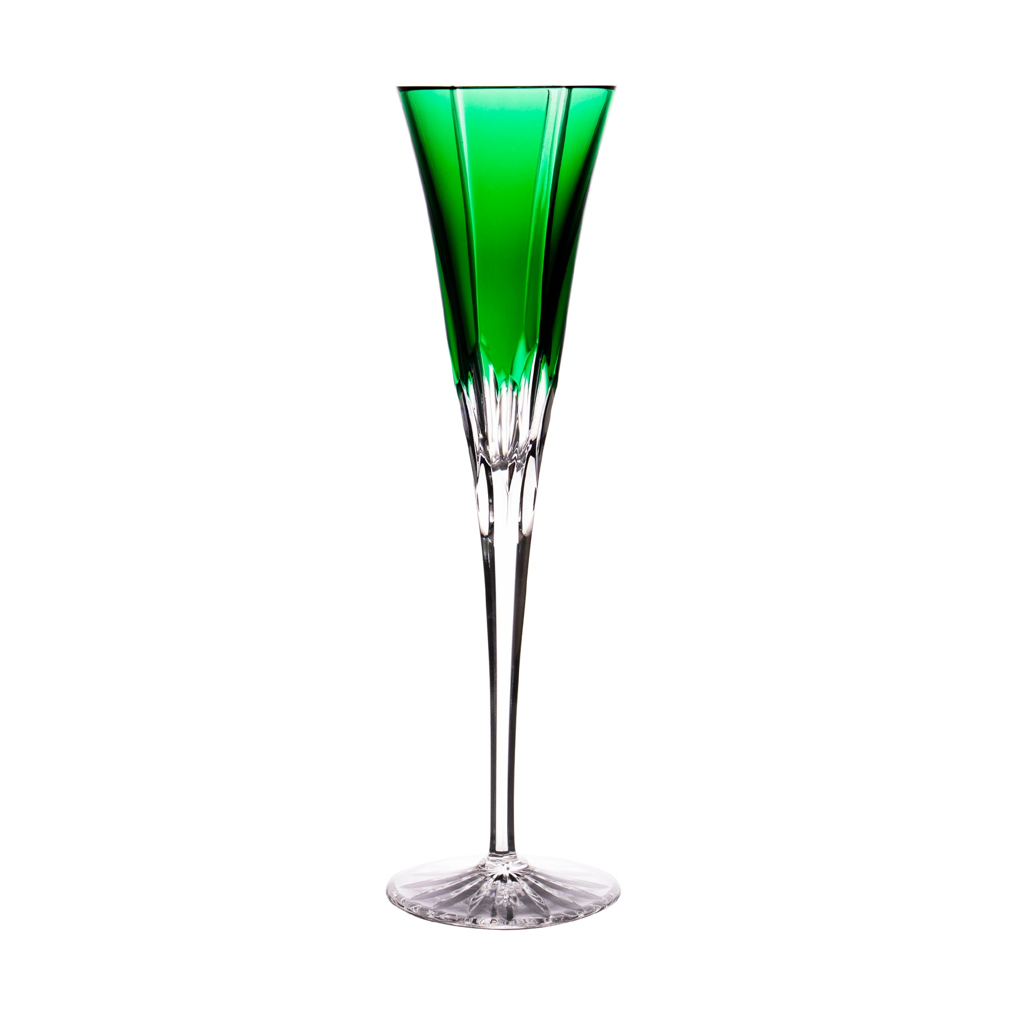 Castille Green Champagne Flute 1st Edition