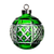 Waterford Annual Ornament ‘2018’ Green Bauble 2.9 in