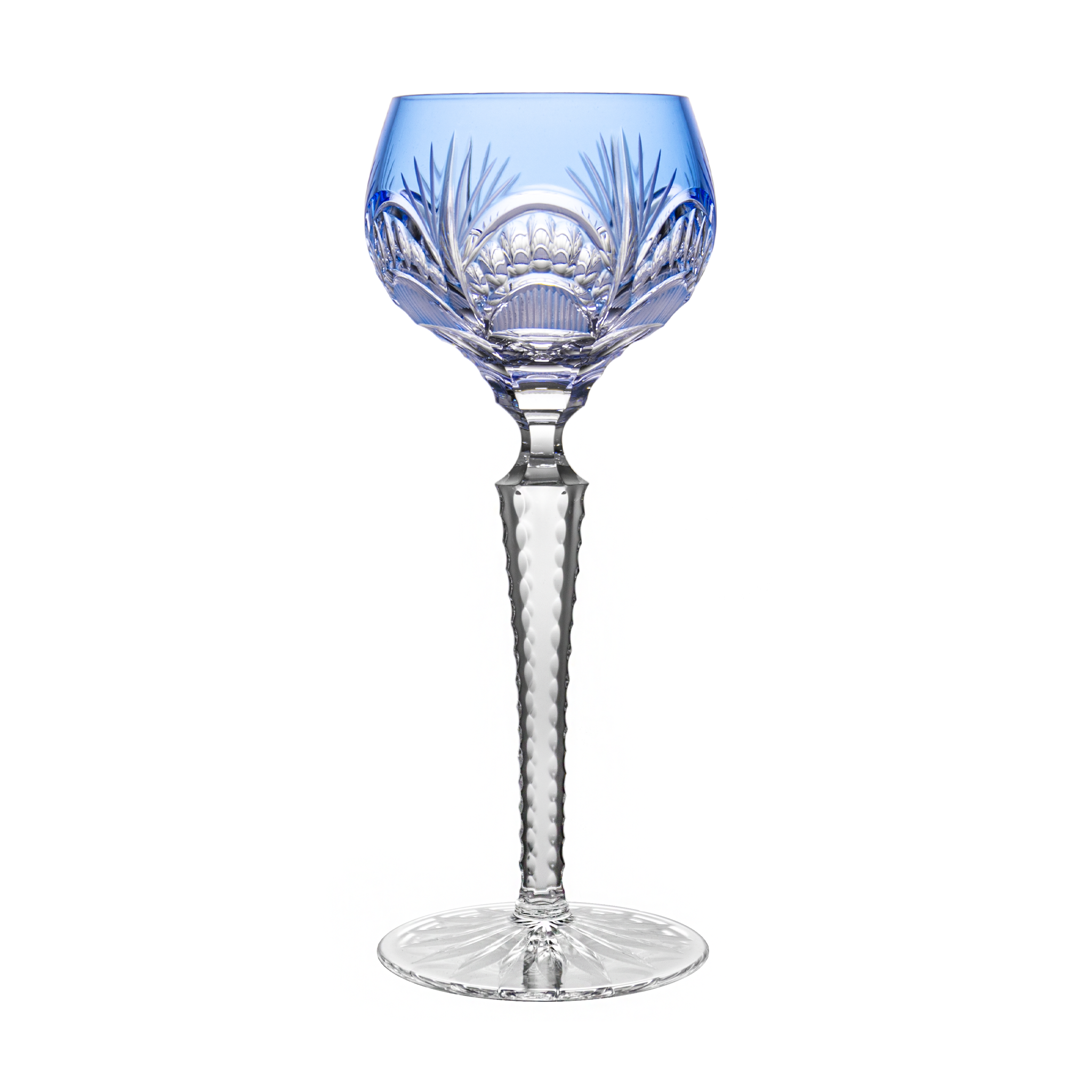 blue paisley {acrylic} wine glass