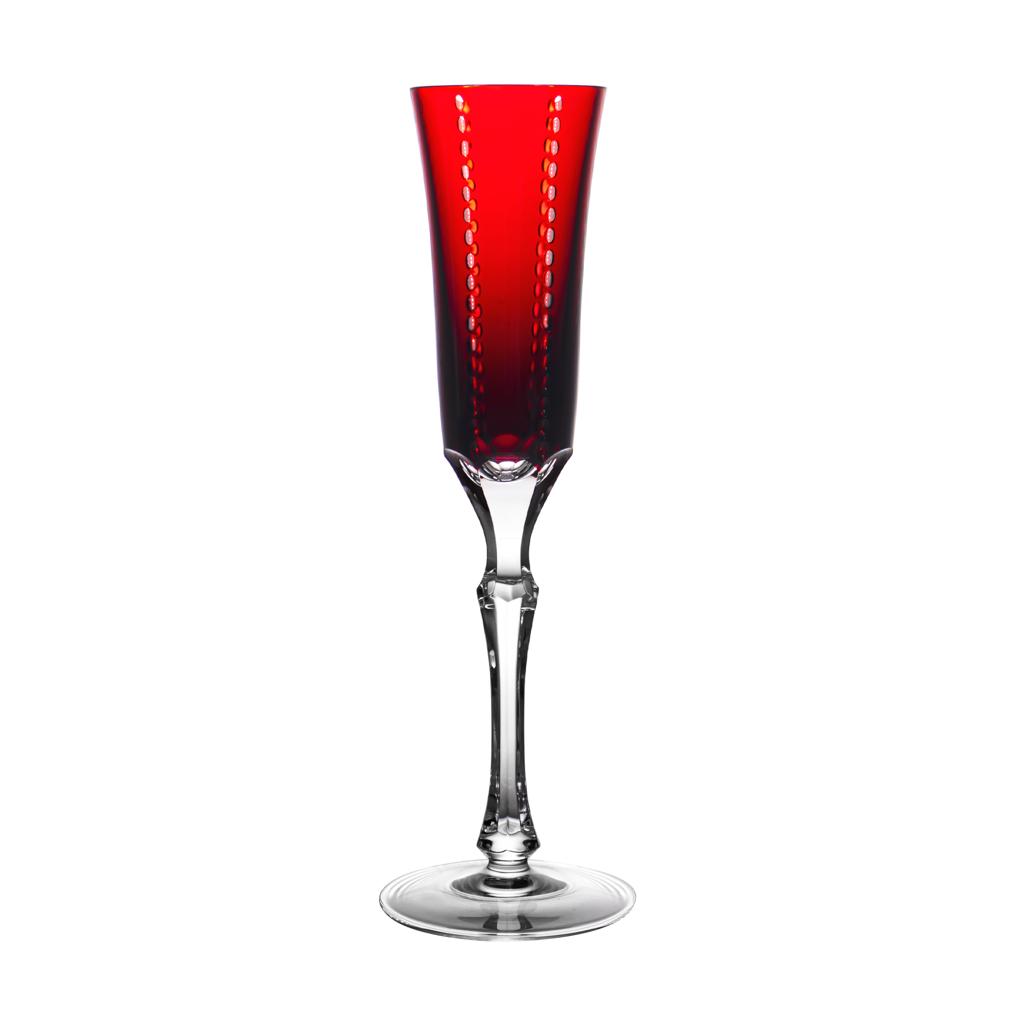 Fabergé Bristol Ruby Red Champagne Flute 3rd Edition