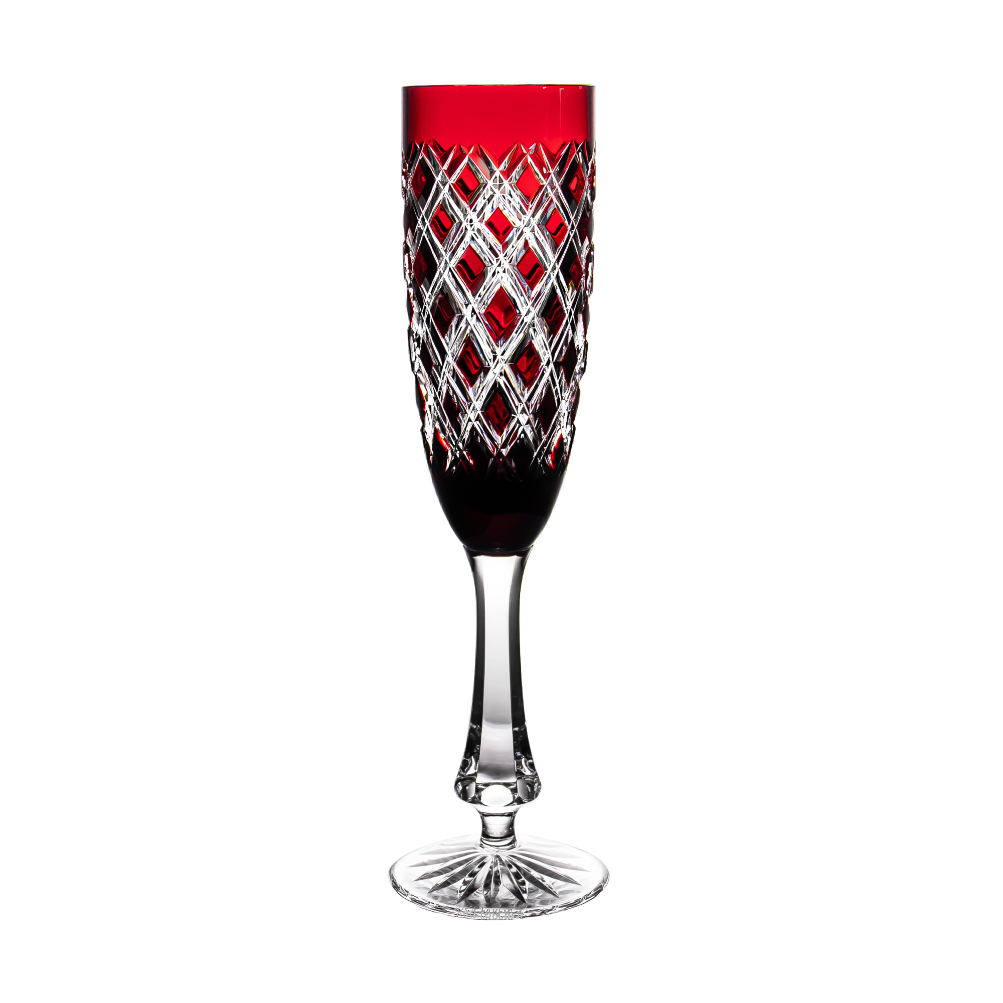 Fabergé Athenee Ruby Red Champagne Flute