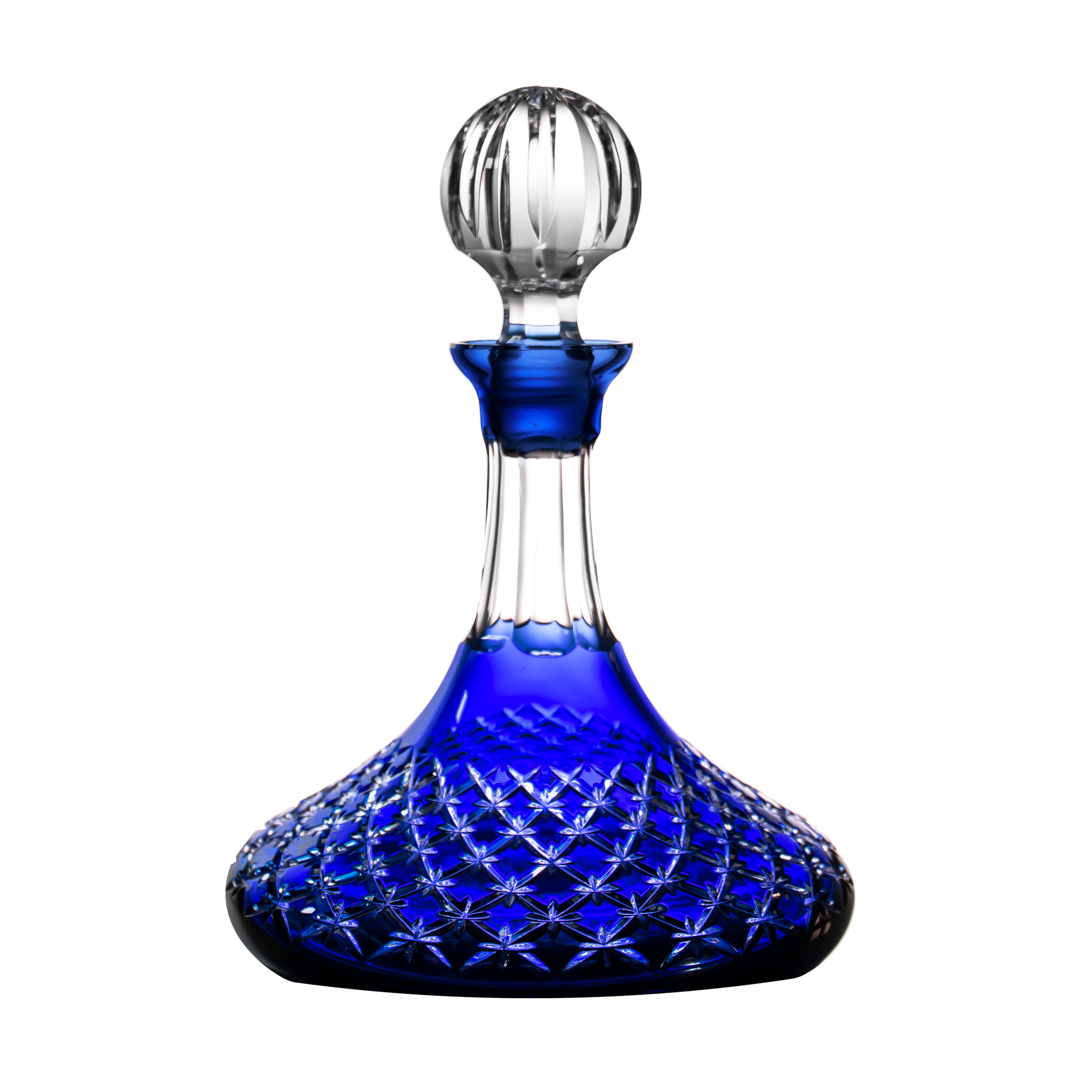 Stars Blue Decanter 23.7 oz