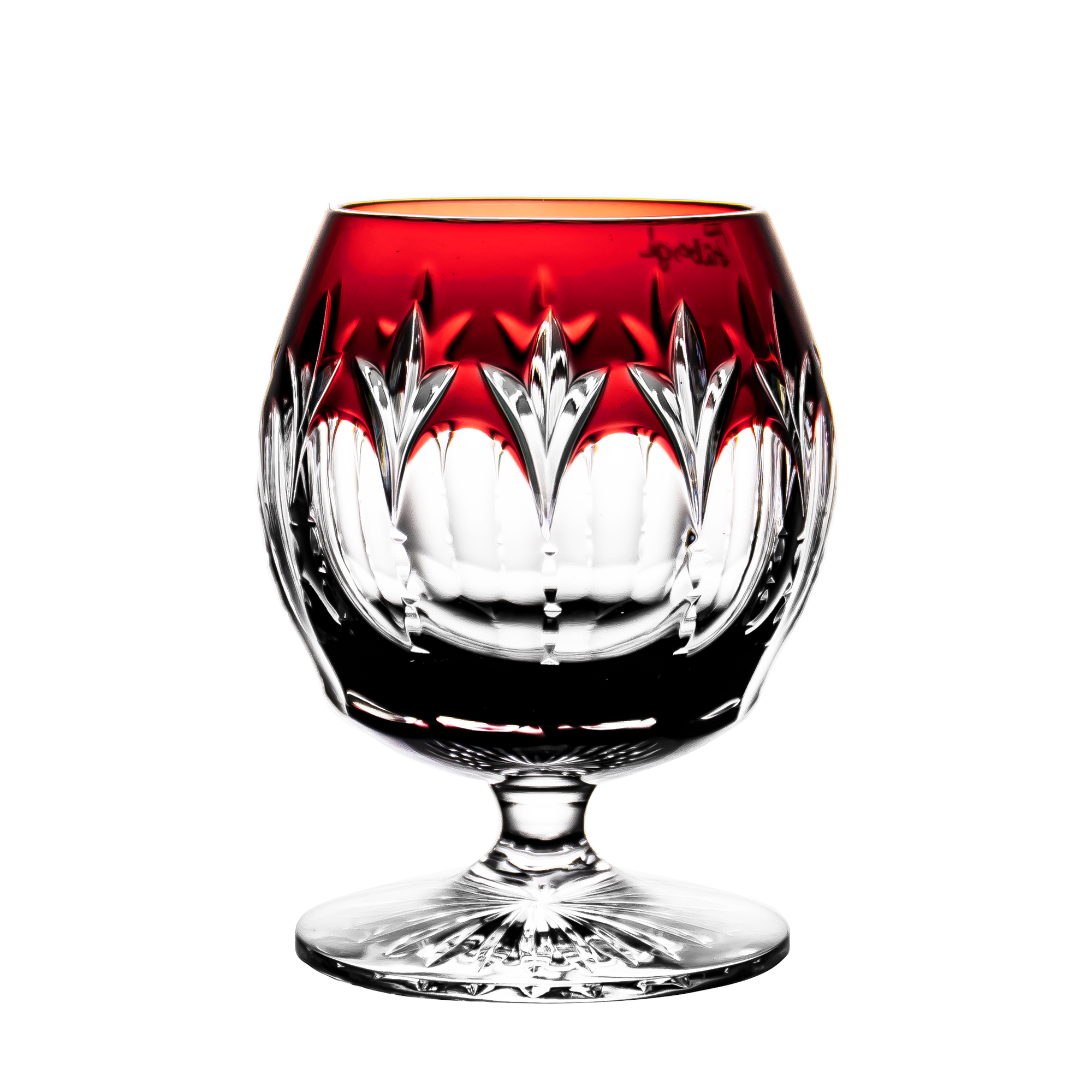 Fabergé Grand Palais Ruby Red Brandy Glass