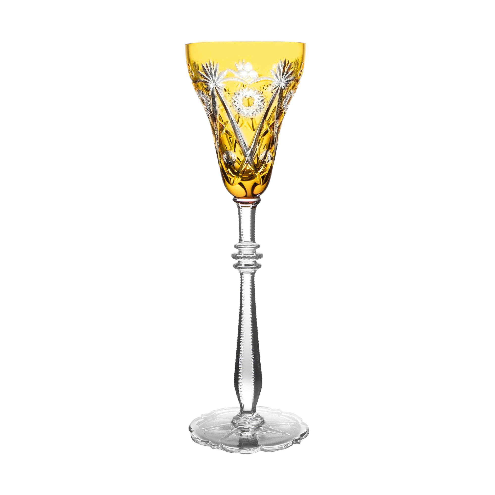 Cristal de Paris Impérial Golden Large Wine Glass 11.4in