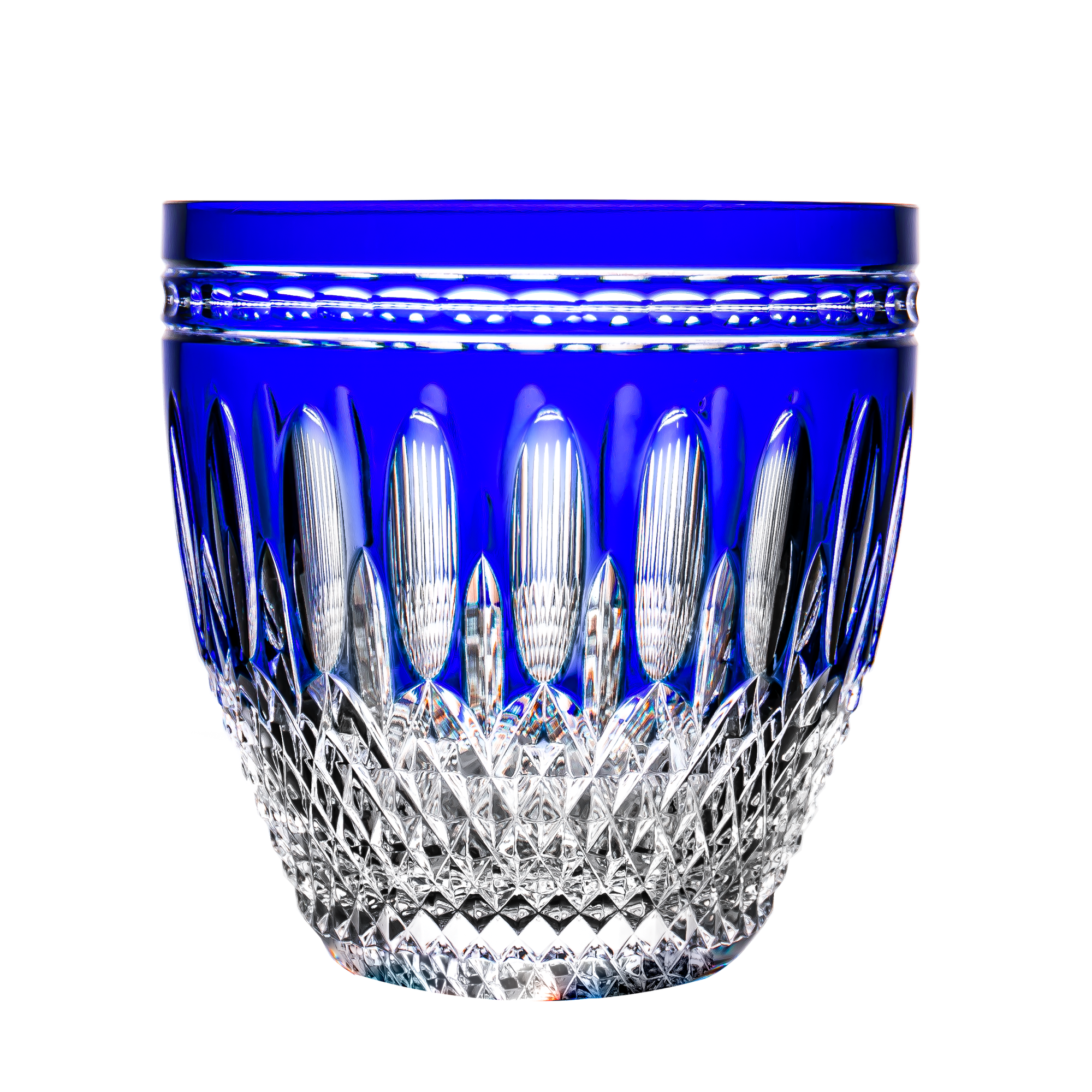 Waterford Clarendon Blue Ice Bucket 7.1 in