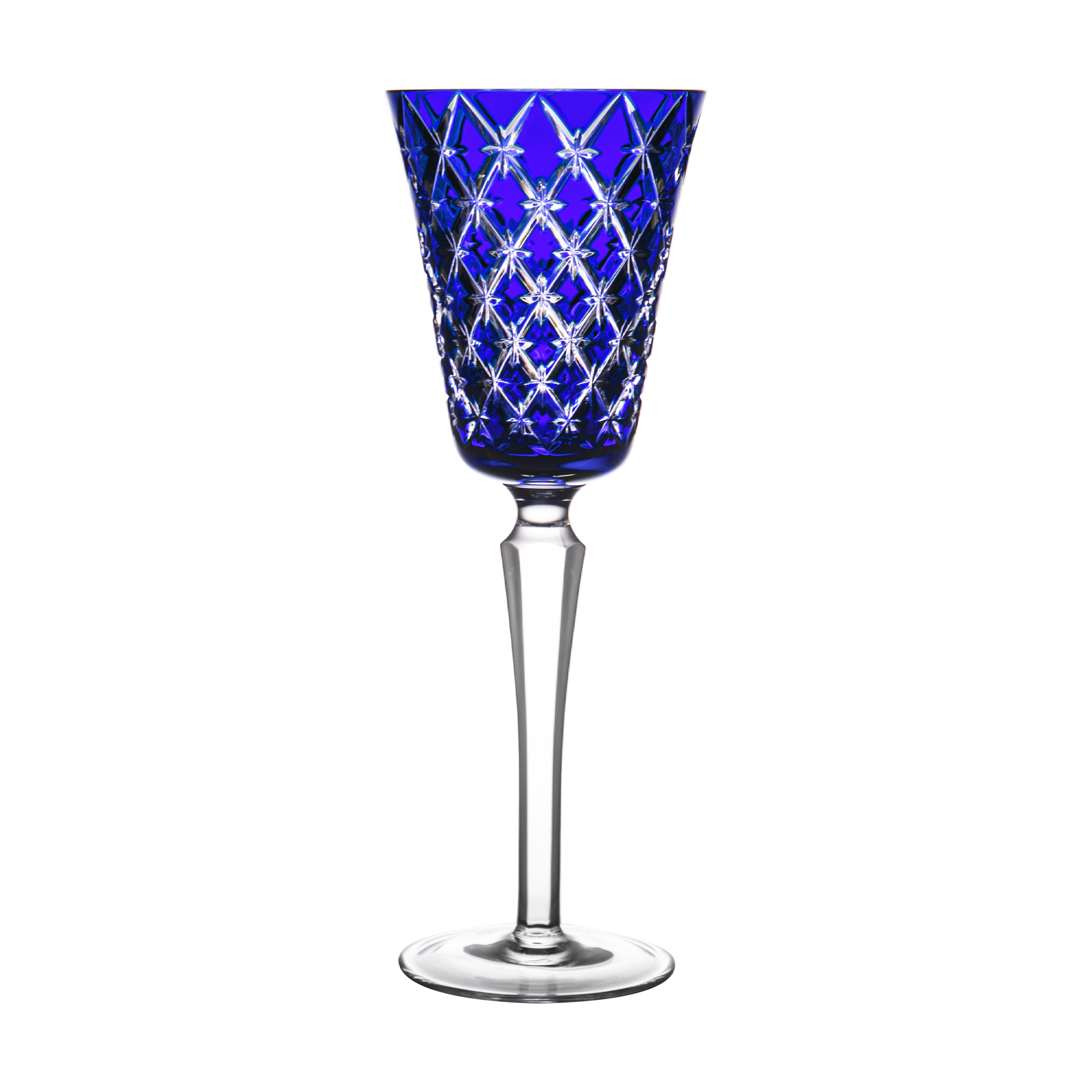 Stars Blue Large Wine Glass