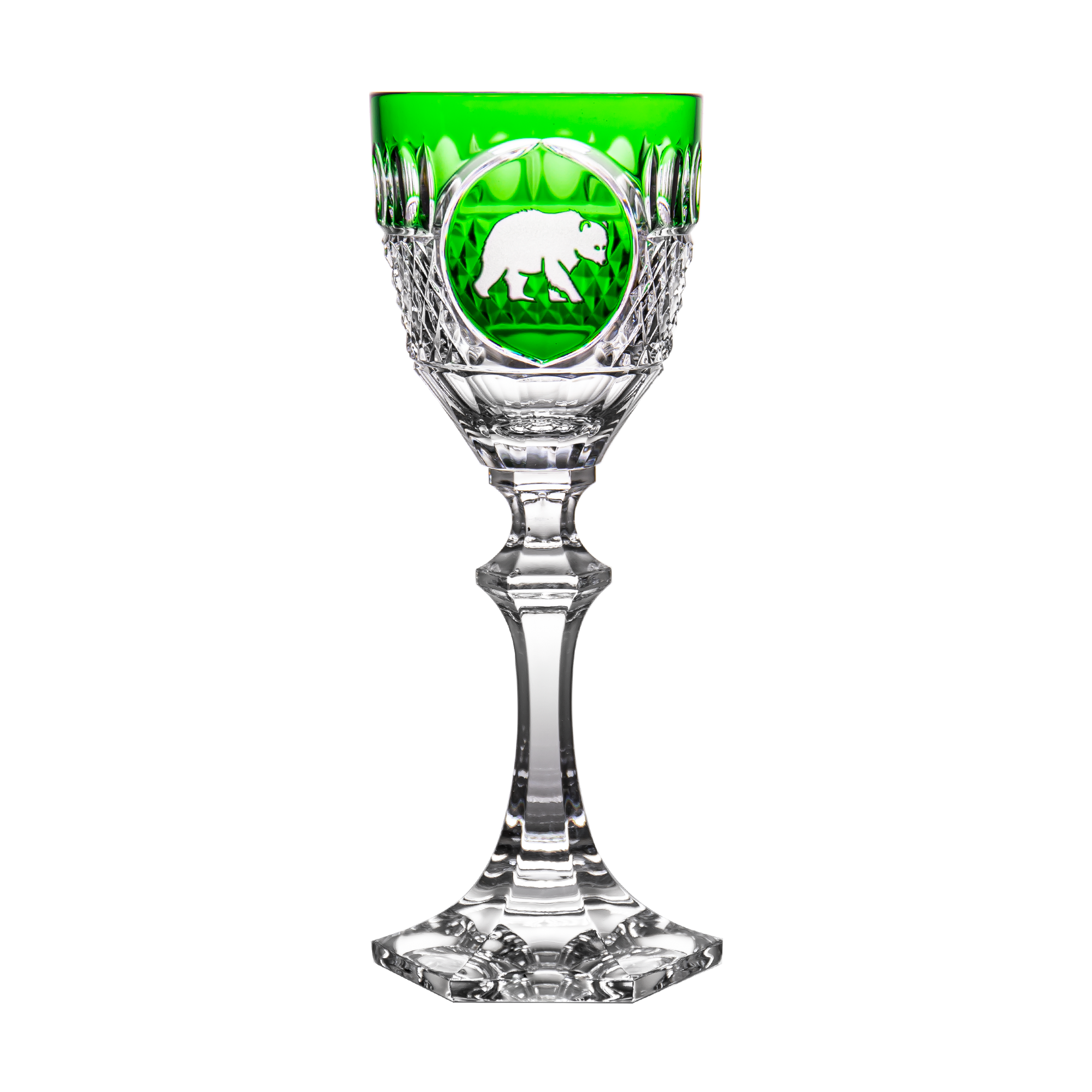 Fabergé Hunter Green Large Wine Glass