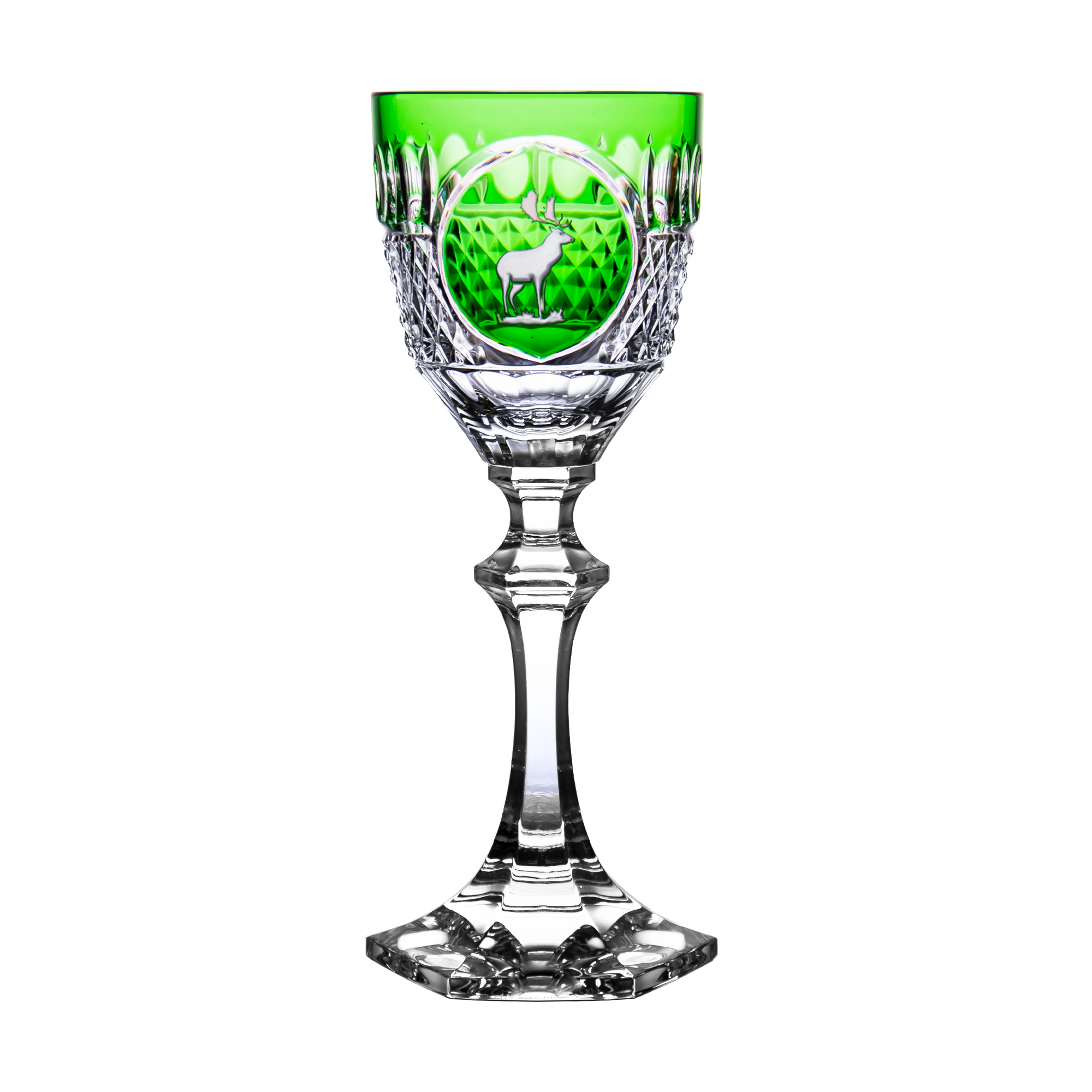 Fabergé Hunter Green Large Wine Glass