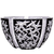 Fabergé Scheherazade Double Cased Black White Bowl 10.6 in