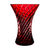 Frances Ruby Red Vase 8.1 in