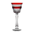 Cristal de Paris Deauville Ruby Red Large Wine Glass