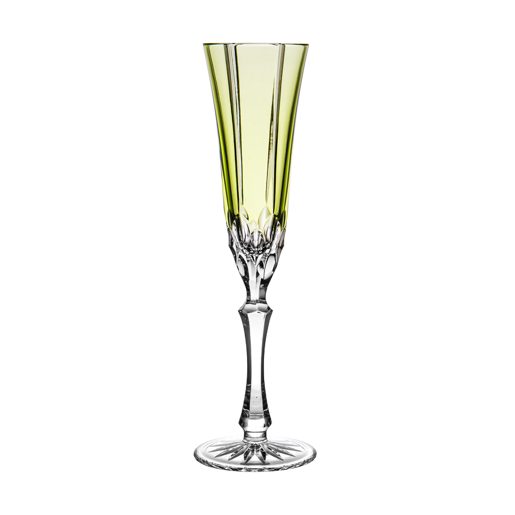 Castille Light Green Champagne Flute 1st Edition
