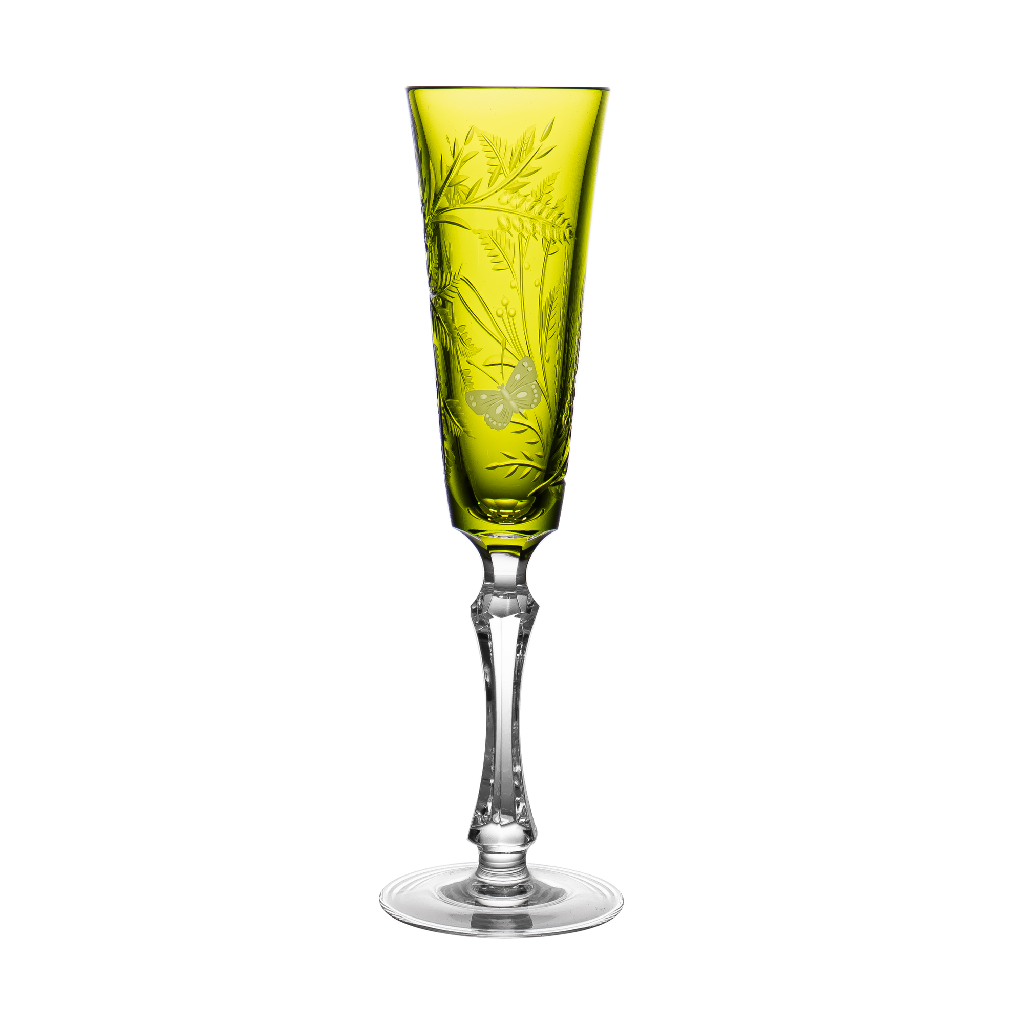 Butterfly Reseda Champagne Flute