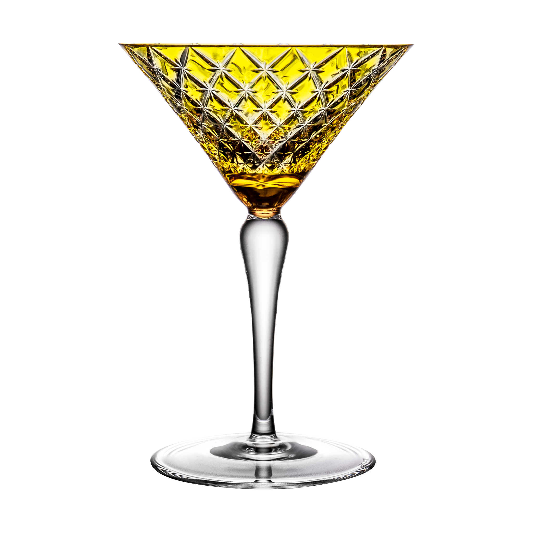 8-Ounce Metallic Gold Tone Martini Glasses, Golden Drinking Glass