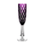 Stars Purple Champagne Flute