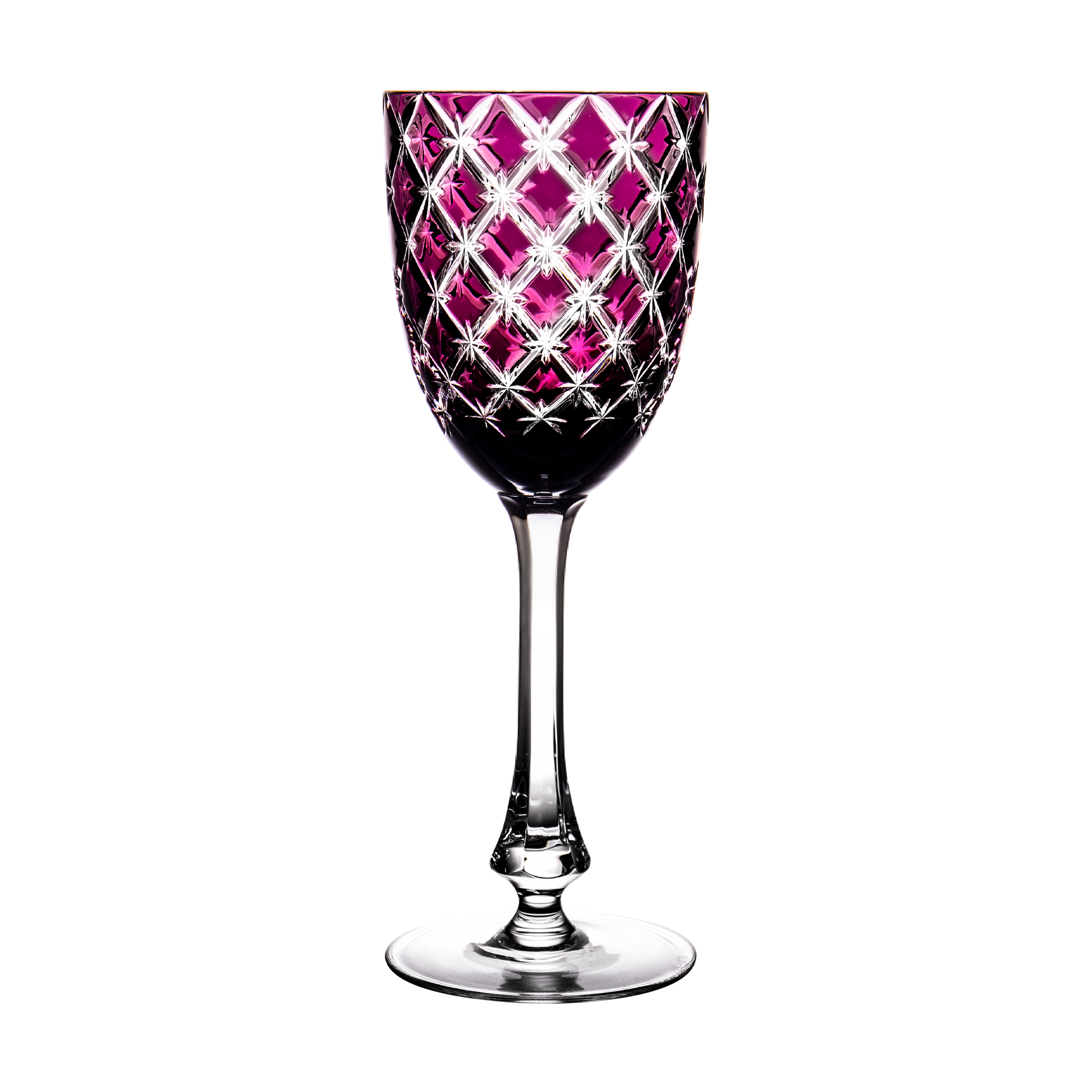 Stars Purple Water Goblet