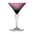 Stars Purple Martini Glass