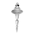 Frosty Christmas Spire Ornament 6.5 in