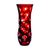 Fabergé Bubbles Ruby Red Vase 6.2 in