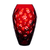 Fabergé Bubbles Ruby Red Vase 9 in