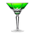 Castille Green Martini Glass