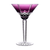 Castille Purple Martini Glass