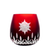 Snowflake Ruby Red Votive 3.3 in