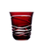 Ribete de plata de cristal Birks Ruby Red Old Fashioned