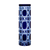 Cannage Double Cased Blue Vase 7.9 in