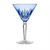 Waterford Lismore Light Blue Martini Glass
