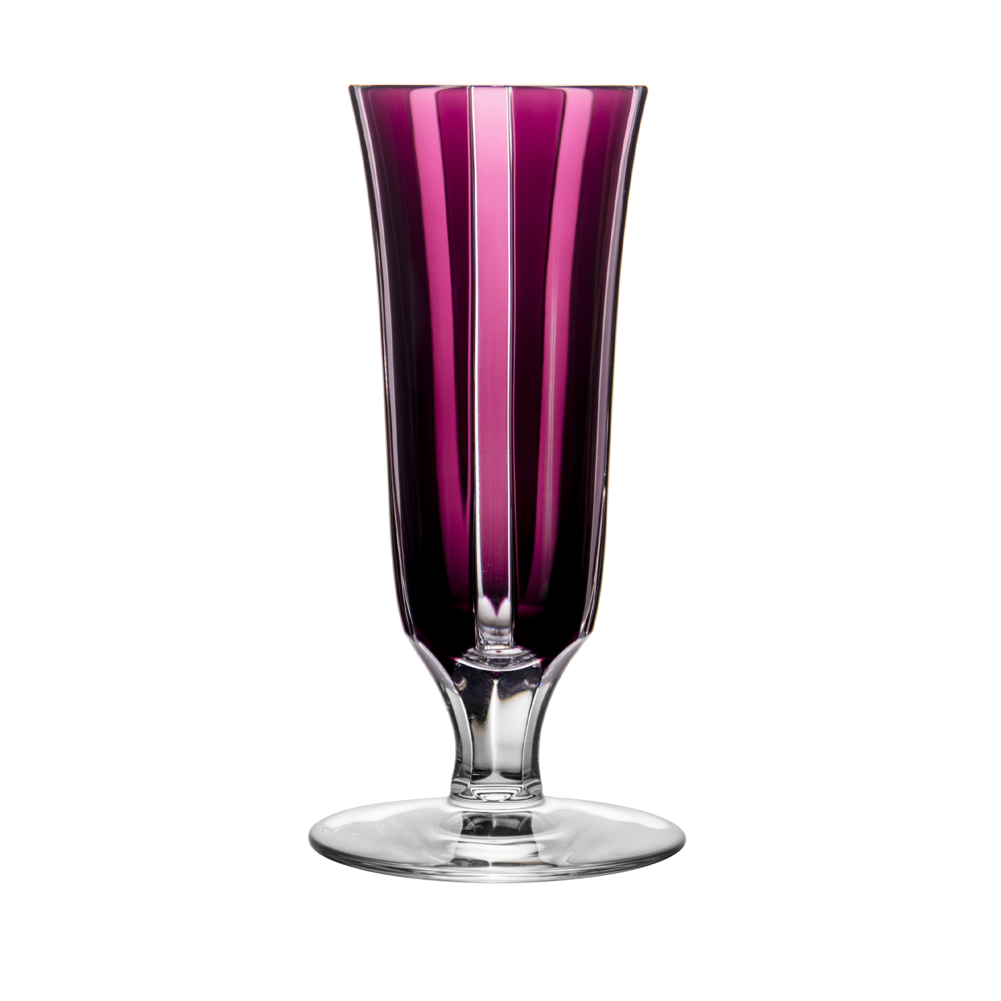 Cristal de Paris New York Purple Champagne Flute