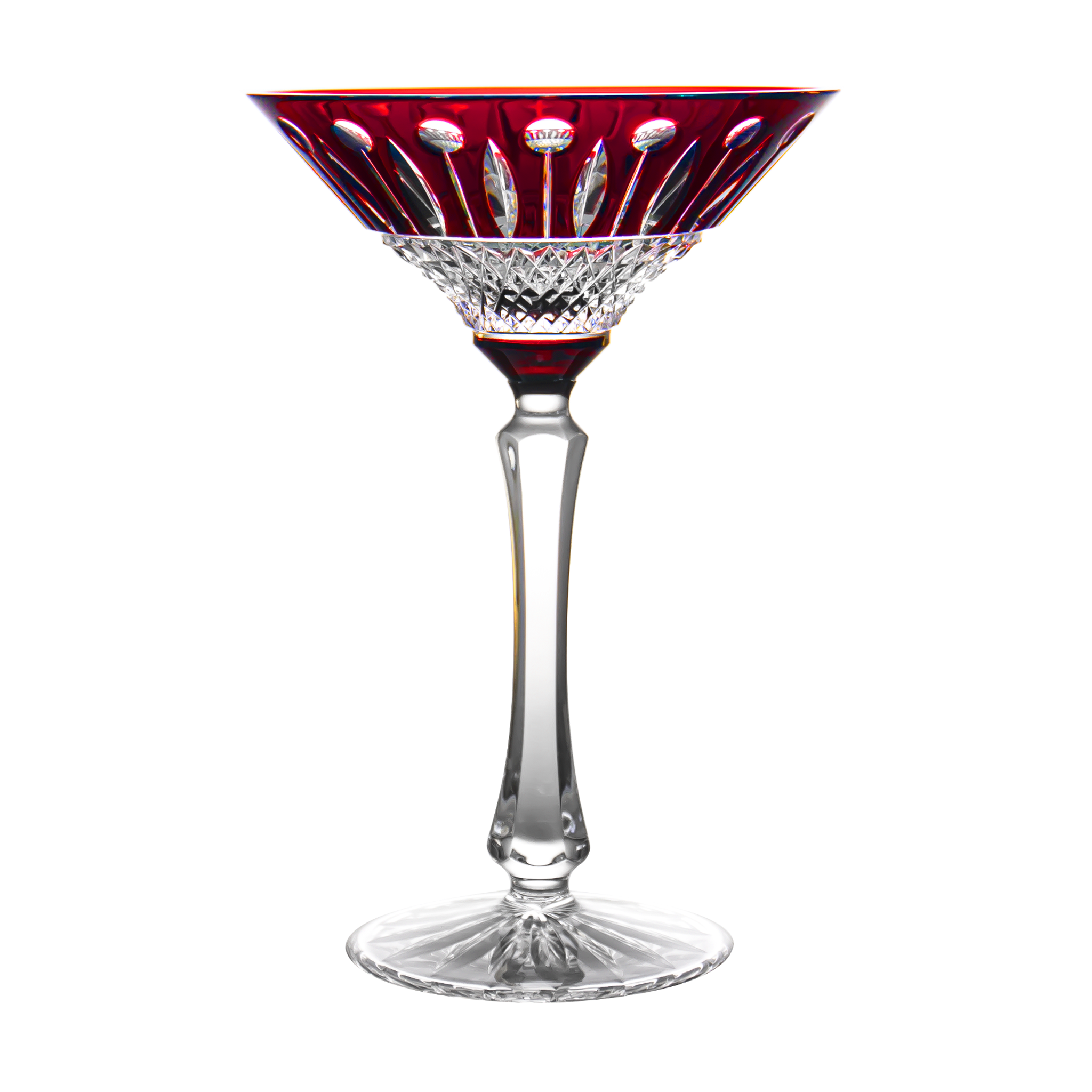 Krosno Barware 8 Martini Glasses Set of 8 Red Striped -  Norway