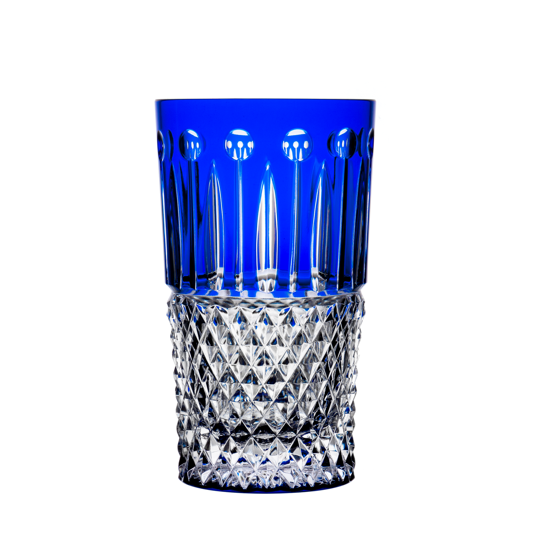 St Louis Tommy Blue Highball - Ajka Crystal