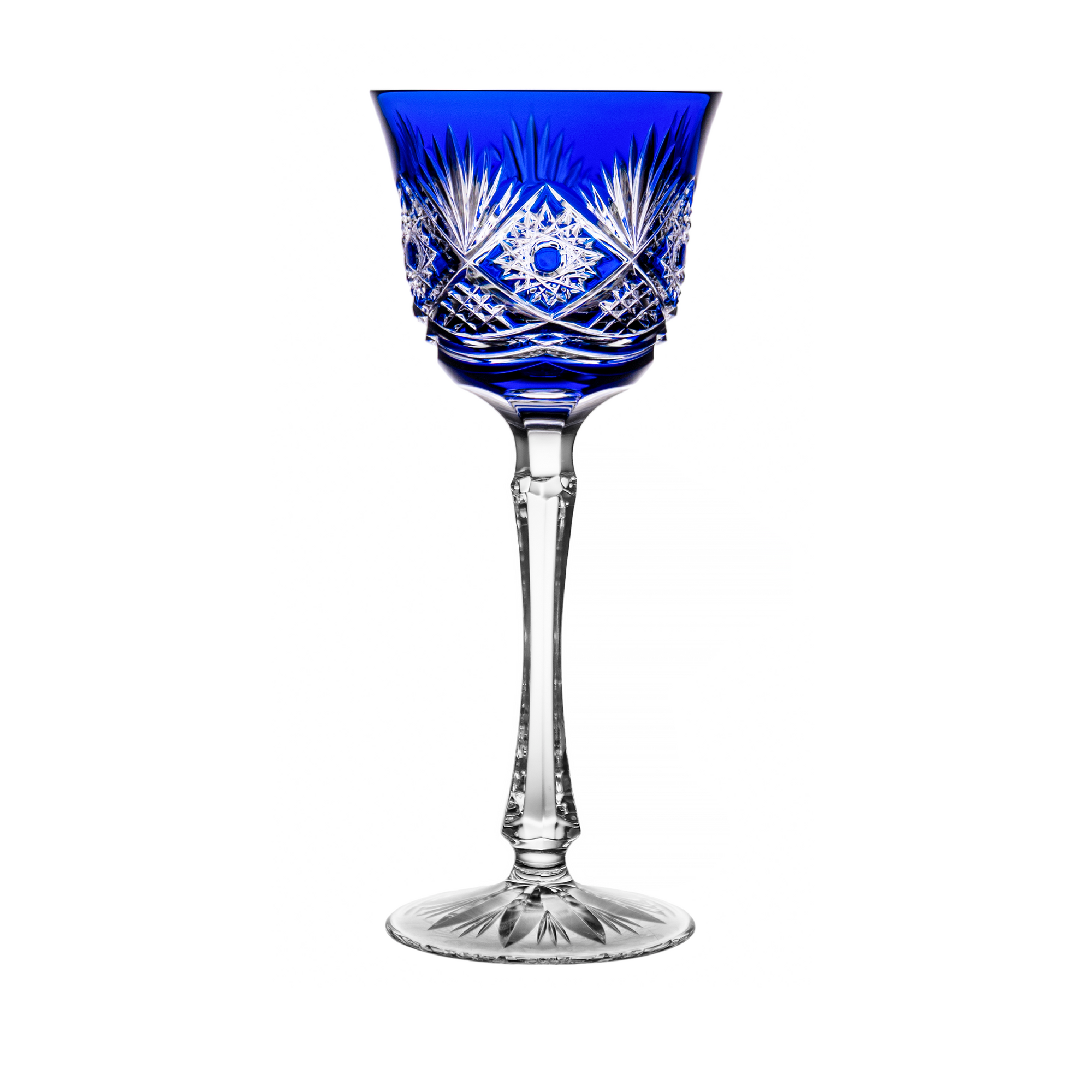 Cristal de Paris Londres Blue Small Wine Glass