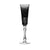 Birks Crystal Silver Ribbon Grey Champagne Flute