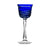 Birks Crystal Silver Ribbon Blue Large Wine Glass