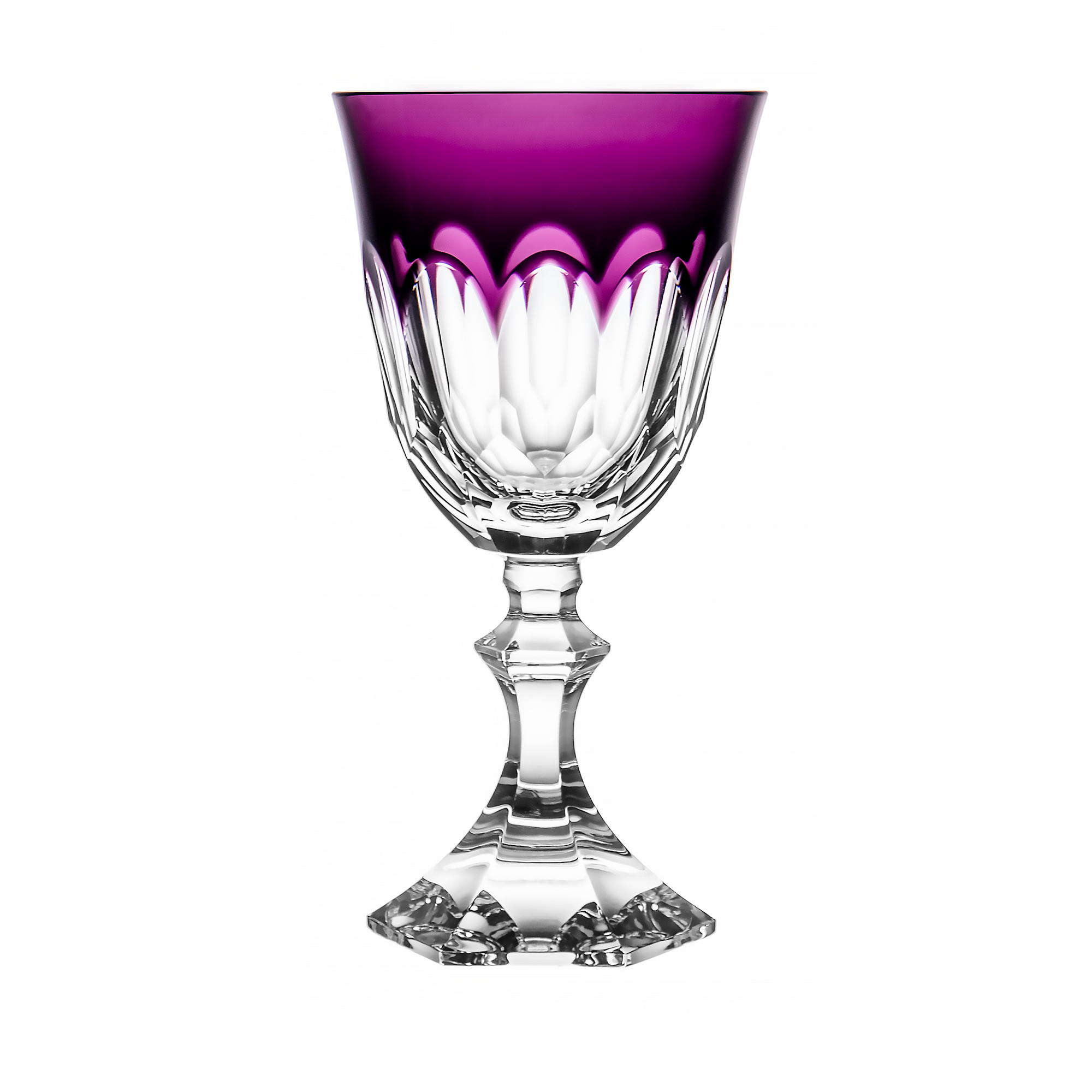 Cristal de Paris Eminence Purple Water Goblet