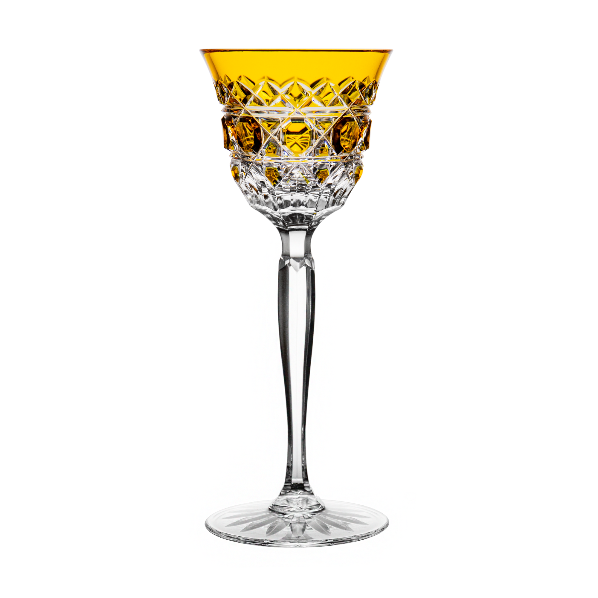 Val Saint Lambert Riquewihr Golden Small Wine Glass