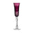 Birks Crystal Silver Ribbon Purple Champagne Flute