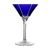 Castille Blue Martini Glass