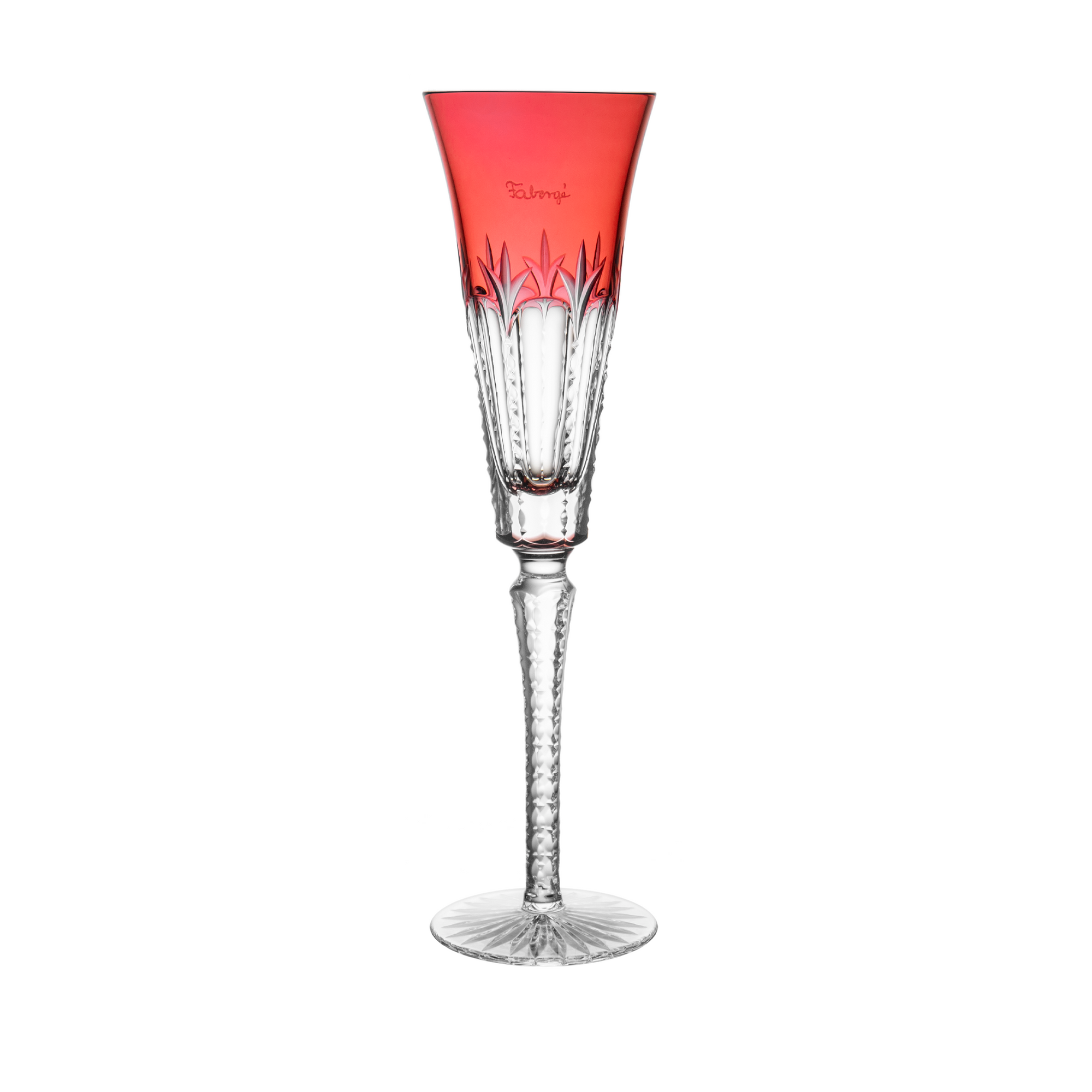 Fabergé Grand Palais Golden Red Champagne Flute