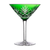 Fabergé Odessa Green Martini Glass 1st Edition