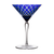 Stars Blue Martini Glass