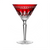 Waterford Clarendon Ruby Red Martini Glass