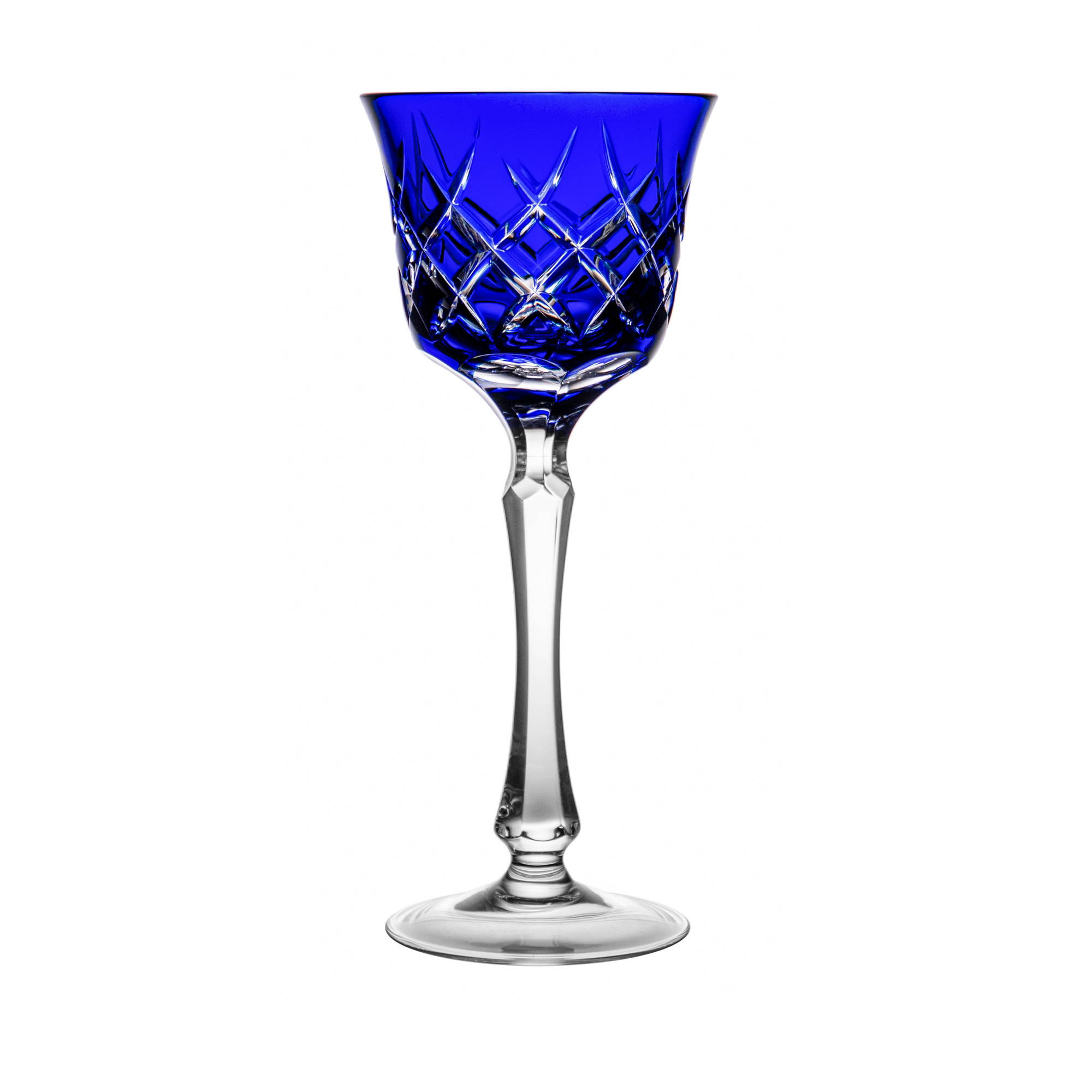 Cristal de Paris Nice Blue Small Wine Glass