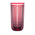 Christian Dior Chevron Ruby Red Vase 6.7 in