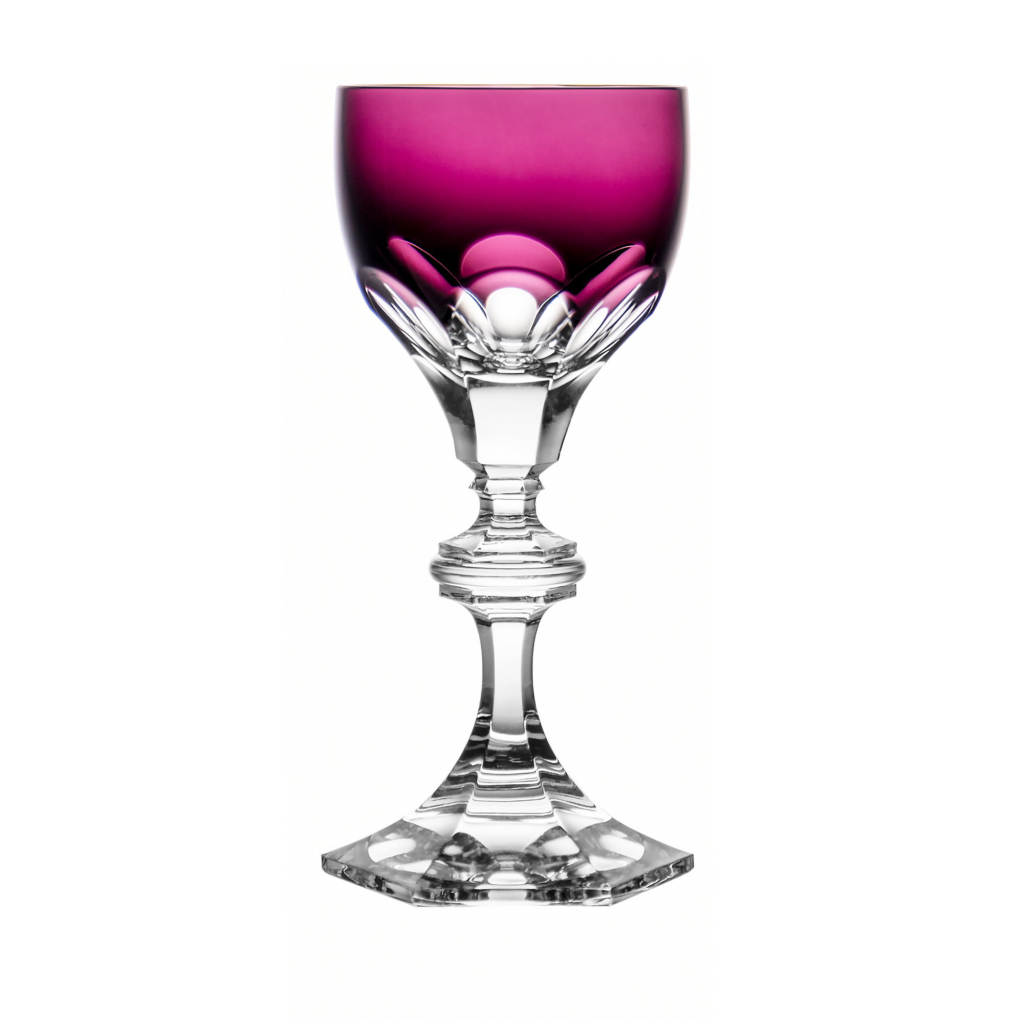Cristal de Paris Empire Purple Small Wine Glass