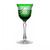 Cristal de Paris Gerard Green Small Wine Glass