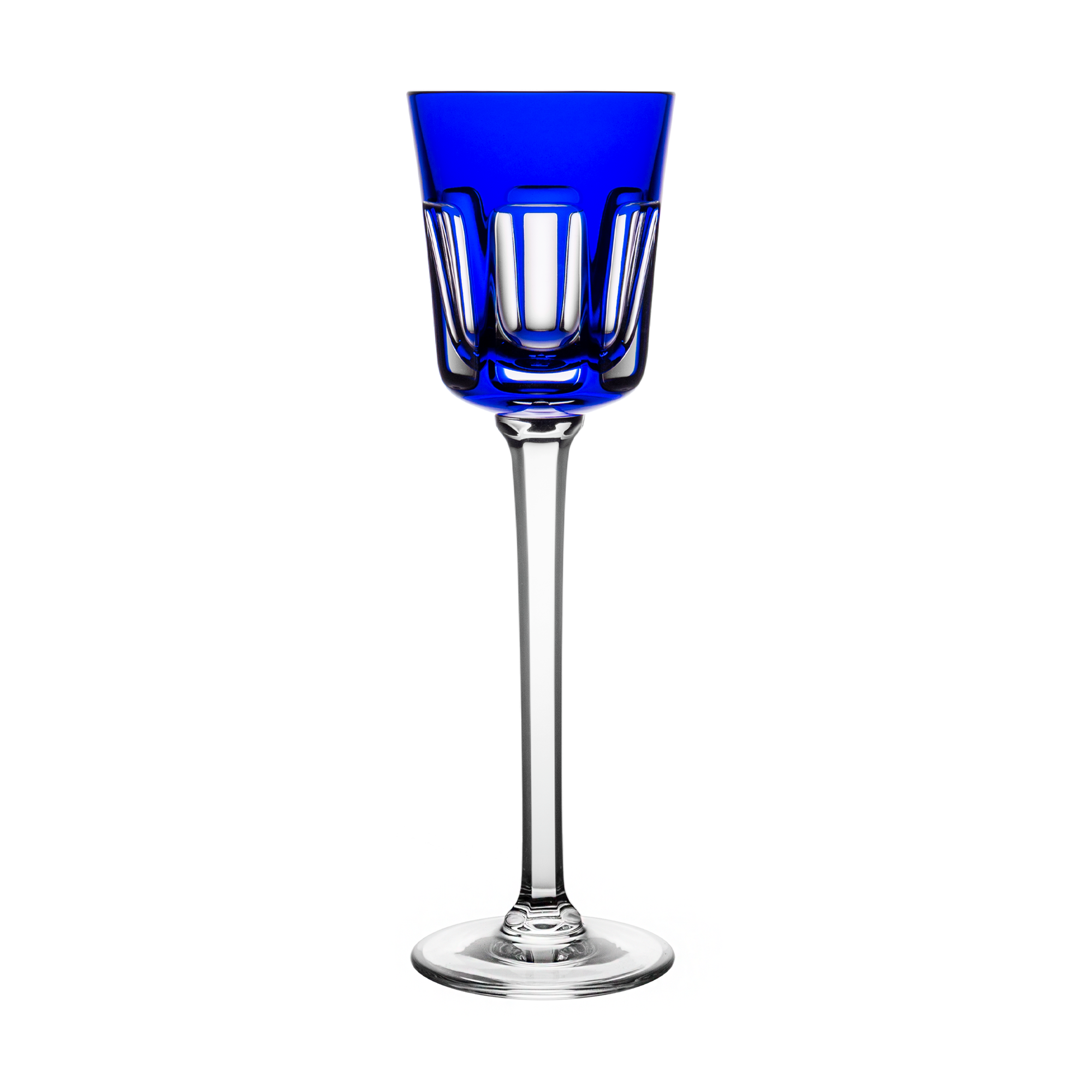 Cristal de Sèvres Segovie T299 Blue Small Wine 9.6in