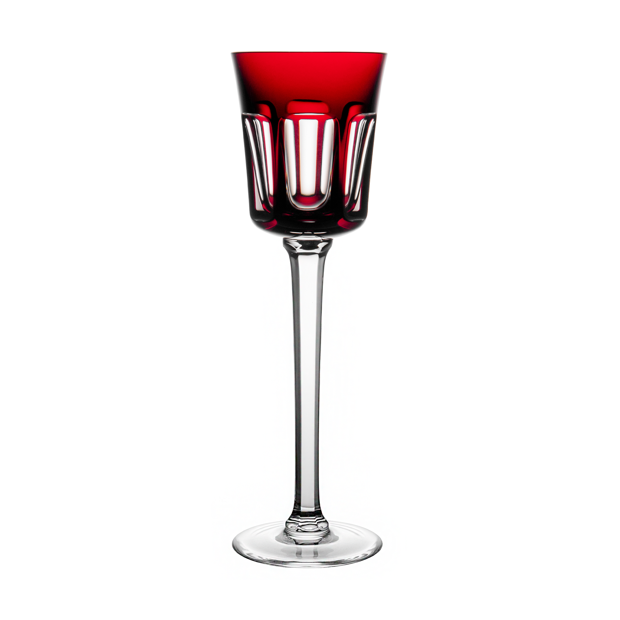 Cristal de Sèvres Segovie T299 Ruby Red Small Wine 9.6in